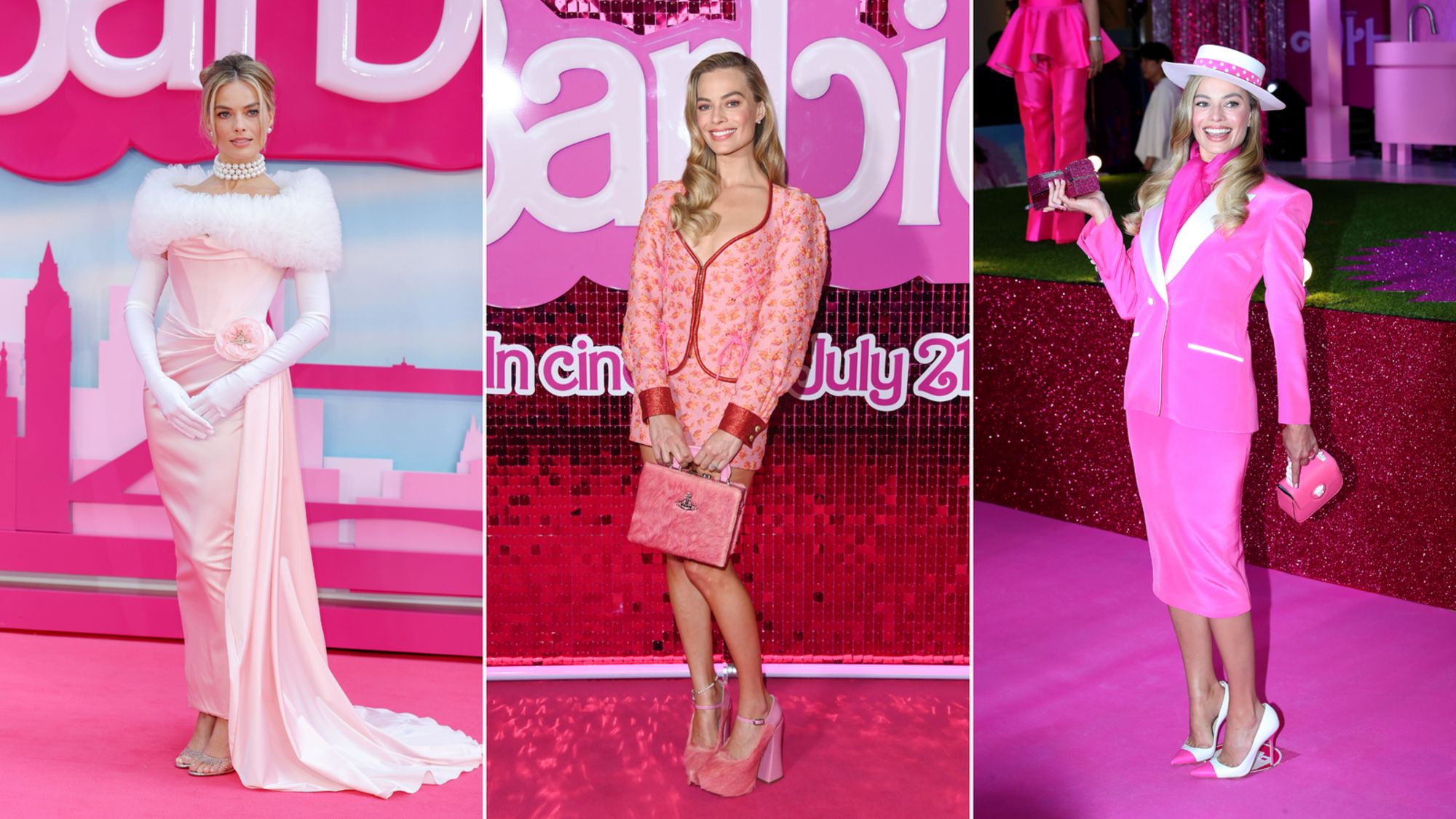 LONDON, ENGLAND - JULY 12:  Margot Robbie attends the "Barbie" European Premiere at Cineworld Leicester Square on July 12, 2023 in London, England. (Photo by Mike Marsland/WireImage)

LONDON, ENGLAND - JULY 13: Margot Robbie attends a photocall on July 13, 2023 in London, England. (Photo by Stuart C. Wilson/Getty Images for Warner Bros. )

SEOUL, SOUTH KOREA - JULY 02: Actress Margot Robbie attends the Seoul Premiere of "Barbie" on July 02, 2023 in Seoul, South Korea. (Photo by Han Myung-Gu/WireImage)