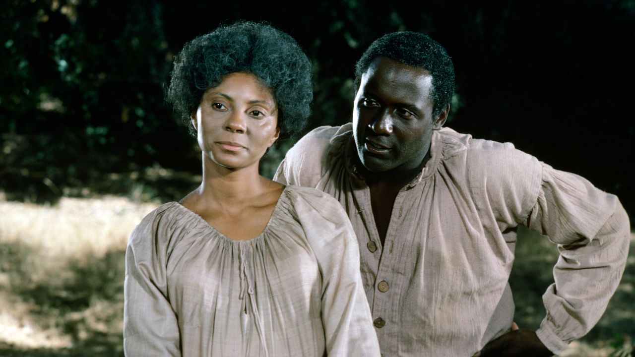 Leslie Uggams and Richard Roundtree in "Roots."