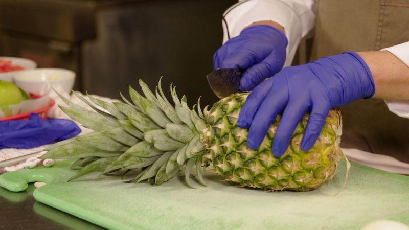 Here's how to cut a pineapple quickly and safely | CNN