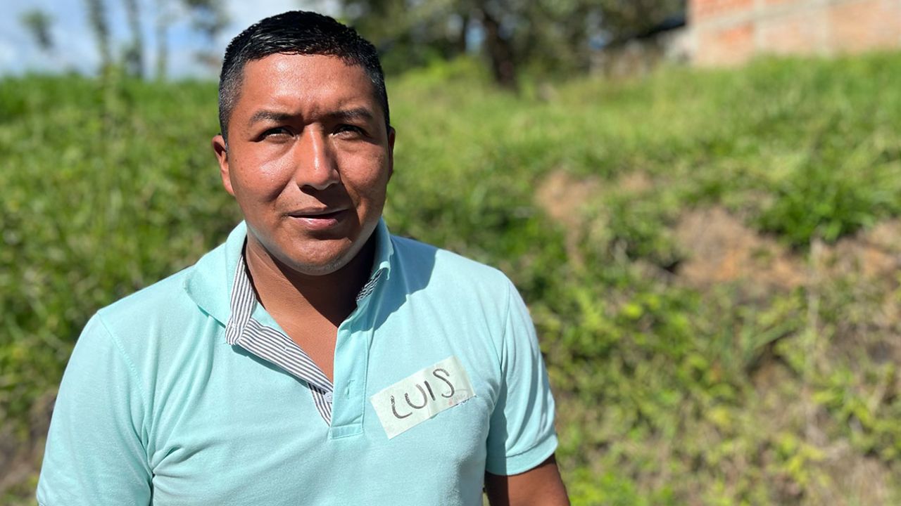 Luis Cunda, a farmer in rural Colombia