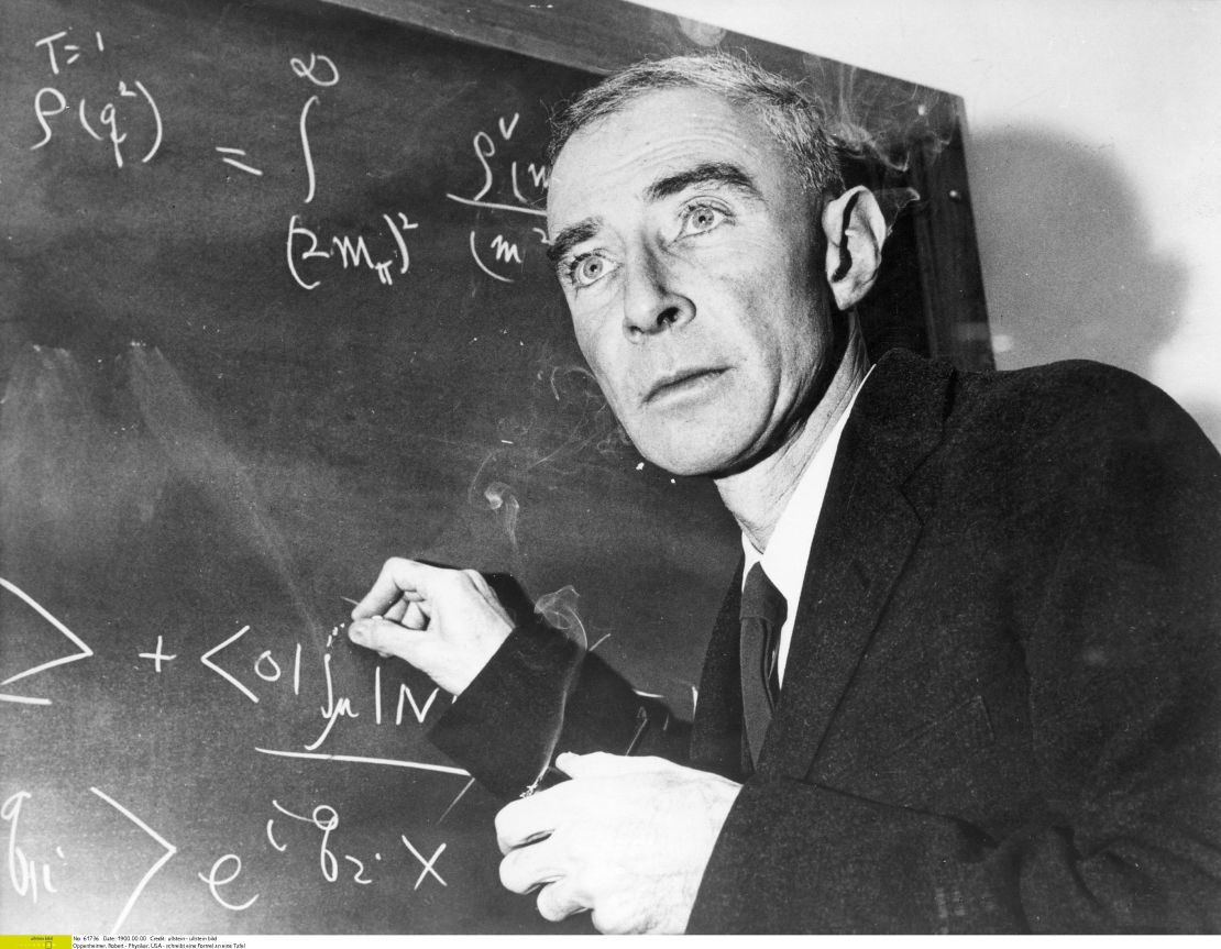 US physicist J. Robert Oppenheimer.