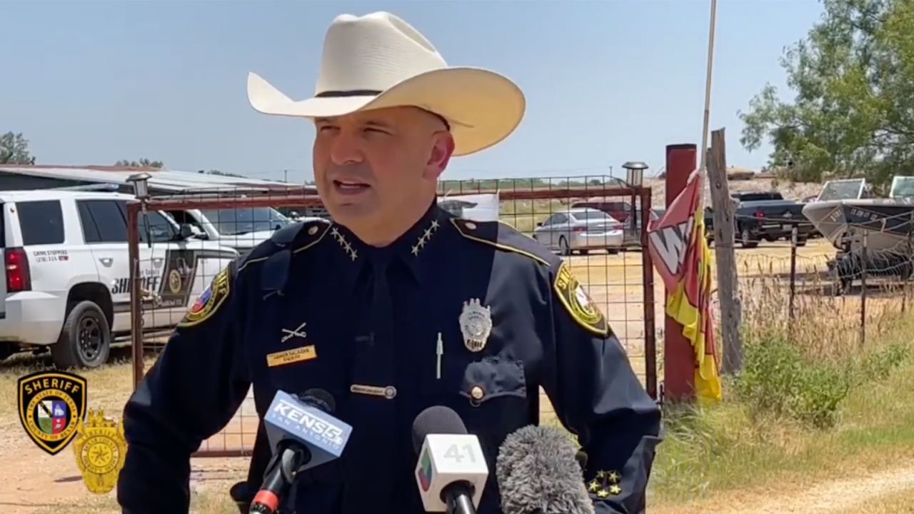 Sheriff Javier Salazar says "it's just too early to tell if the person was killed here."