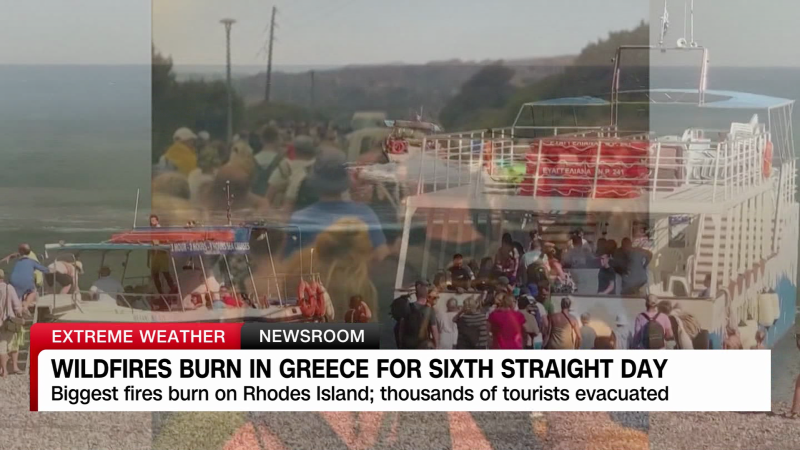 Greece evacuates island of Rhodes amid raging wildfires  | CNN