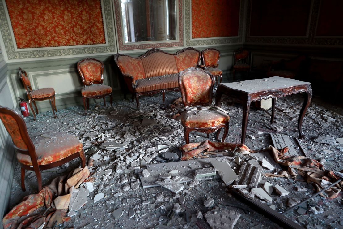 The House of Scientists following the missile strike in Odesa.