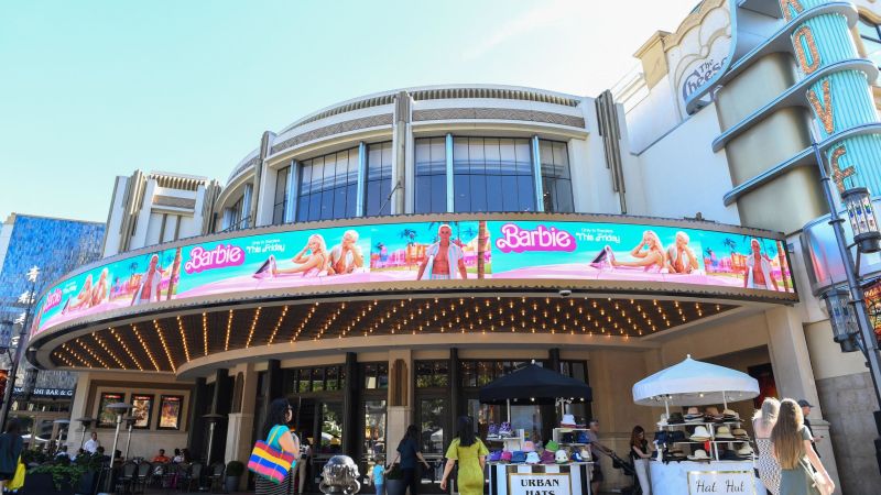 NextImg:'Barbie' dominates the box office, on pace for an historic opening weekend | CNN Business