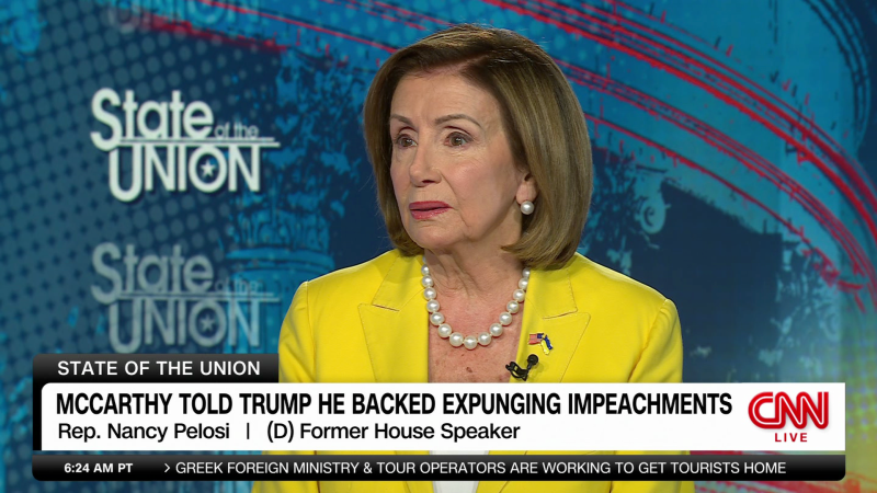 Pelosi on potential Trump indictment: ‘The president is not above the law’ | CNN Politics