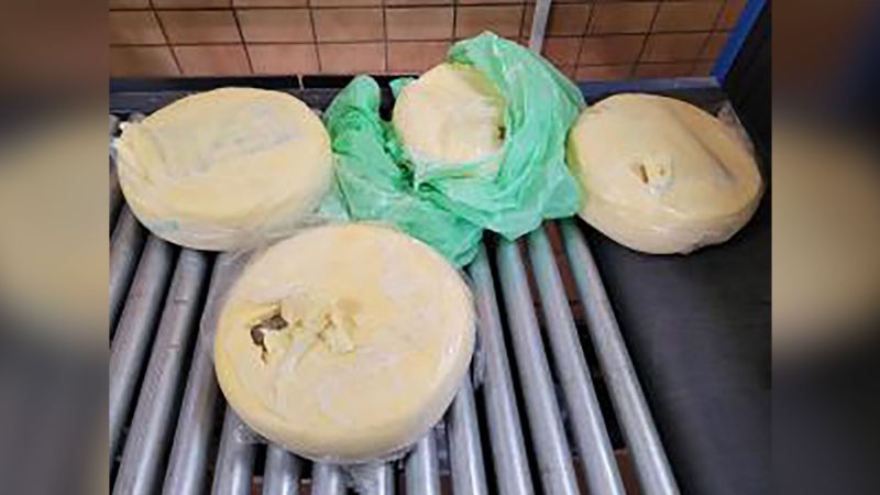 NextImg:Customs officials seize cheese wheels filled with cocaine at Texas border | CNN