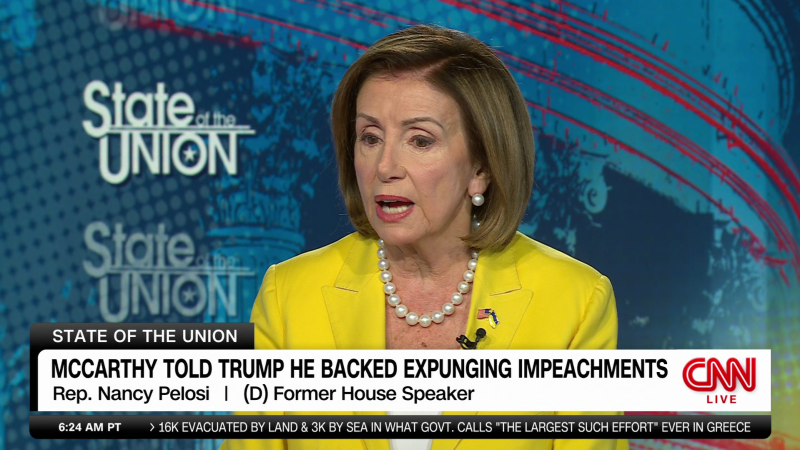 Pelosi on GOP push to expunge Trump impeachments: ‘These people look pathetic’ | CNN Politics