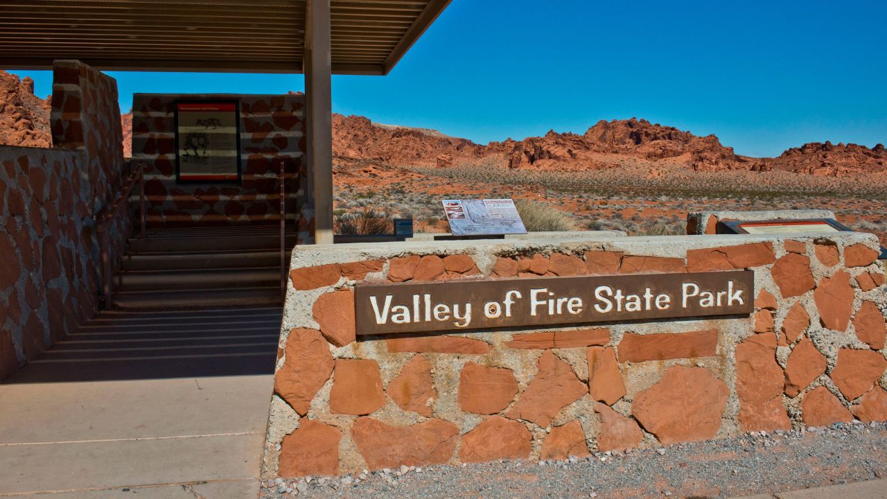 Nevada's Valley of Fire State Park is about 50 miles northeast of Las Vegas.