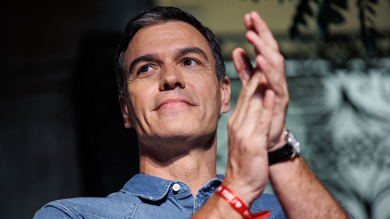 Spanish Prime Minister Pedro Sanchez came in second place in Sunday's election.