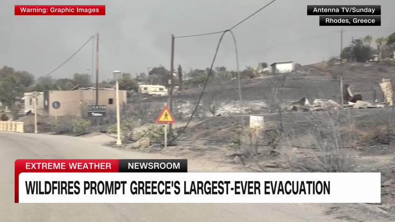 Wildfires prompt Greece’s largest-ever evacuation | CNN