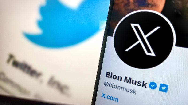 Read more about the article Elon Musk begins process of rebranding Twitter as X – CNN