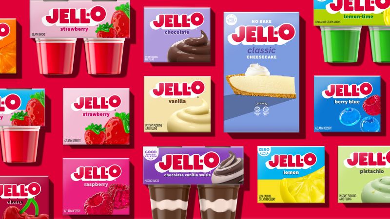 NextImg:Jell-O's new look emphasizes its 'jiggly goodness' | CNN Business
