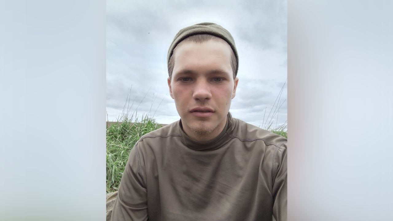 Andrei, not his real name, is seen in occupied Ukraine in April 2023, in an image sent to his mother.