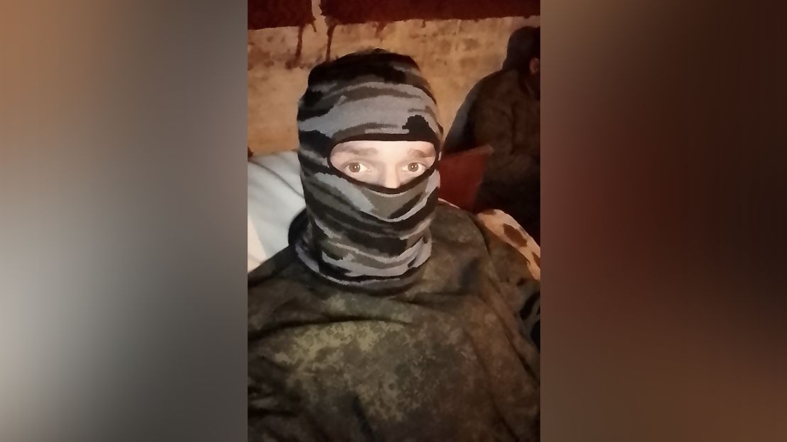 Sergei, not his real name, is seen in an image supplied by him. He says many from his unit were killed and injured fighting in Ukraine.