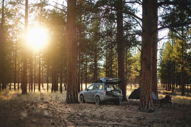 <strong>Dispersed Camping:</strong> Downside: There are no facilities or amenities of any kind. You need to bring everything with you. Upside: It's usually completely free to do this at national forests, national grasslands and BLM-managed lands.