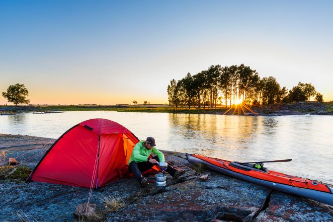 <strong>Boat Camping:</strong> While this does involve owning or renting a watercraft or using a ferry or water taxi service to reach the overnight site, camping via canoe, kayak, raft or boat offers a similar get-away-from-it-all adventure as backpacking.