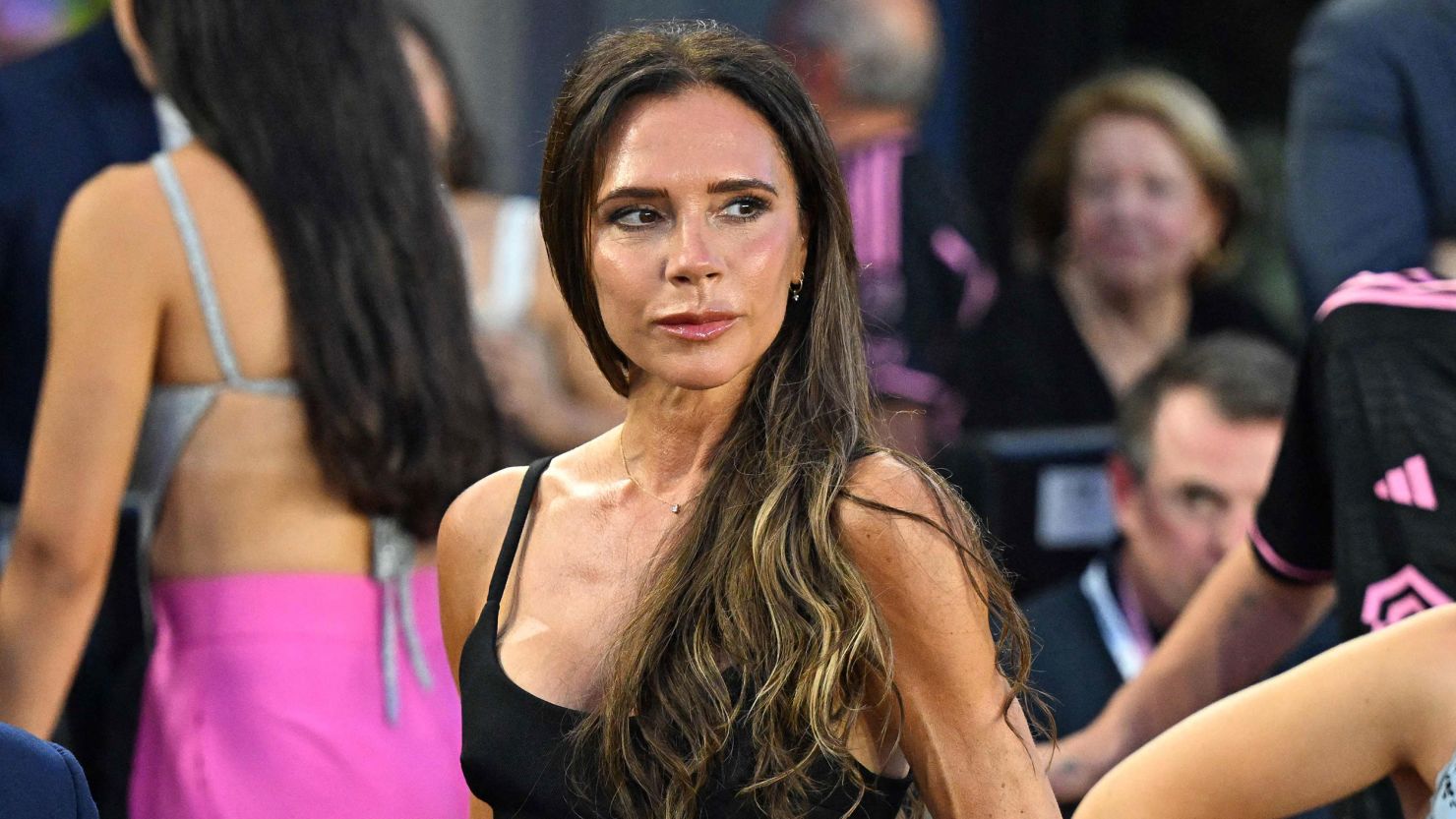Victoria Beckham at the Inter Miami CF and Cruz Azul match in Miami on Friday. 