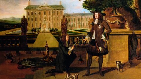 John Rose, the King's Gardener, presenting Charles II with a pineapple, 17th century. The fruit was supposedly the first grown in England, at Dorney Court in Berkshire. Artist Hendrick Danckerts. (Photo by Historica Graphica Collection/Heritage Images/Getty Images)