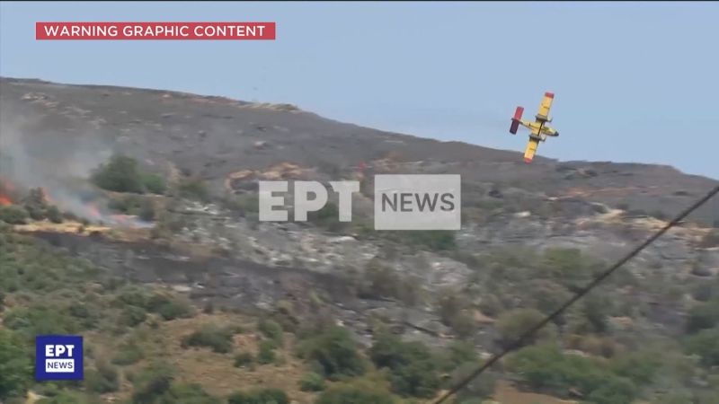 Firefighting plane crashes with two on board on Greek island | CNN