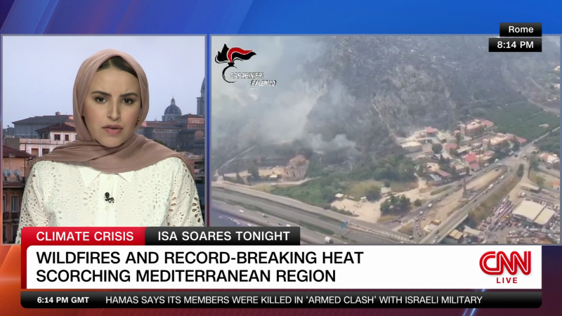 Wildfires and record-breaking heat scorching Mediterranean region   | CNN