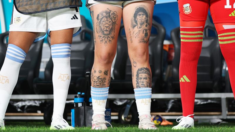 Tattoos Messi on my arm Ronaldo on my bum The best sports tattoos ever  Messi on my arm Ronaldo on my bum The best sports tattoos ever  AS USA