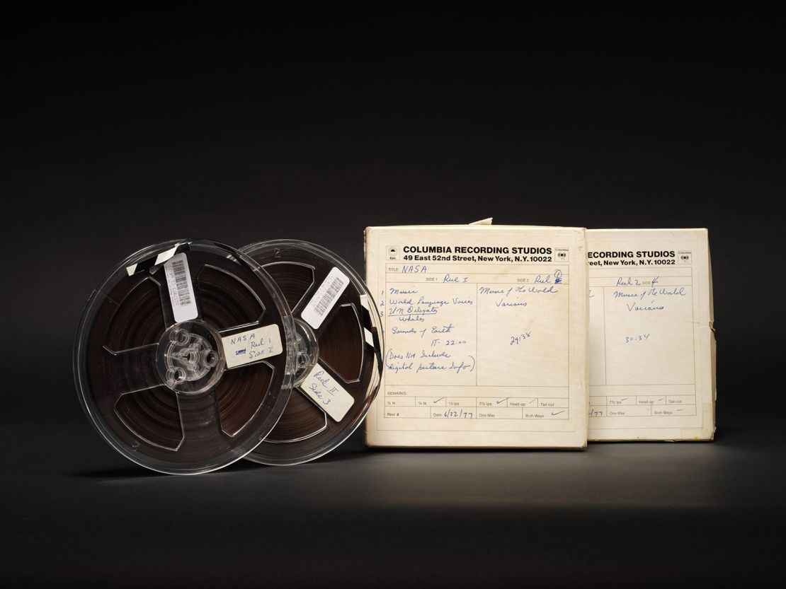 The master recordings of the Voyager Golden Record still have their original boxes.