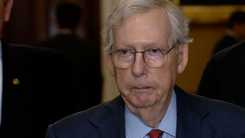 Watch: Sen. Mitch McConnell freezes in press conference and is unable to finish statement | CNN Politics