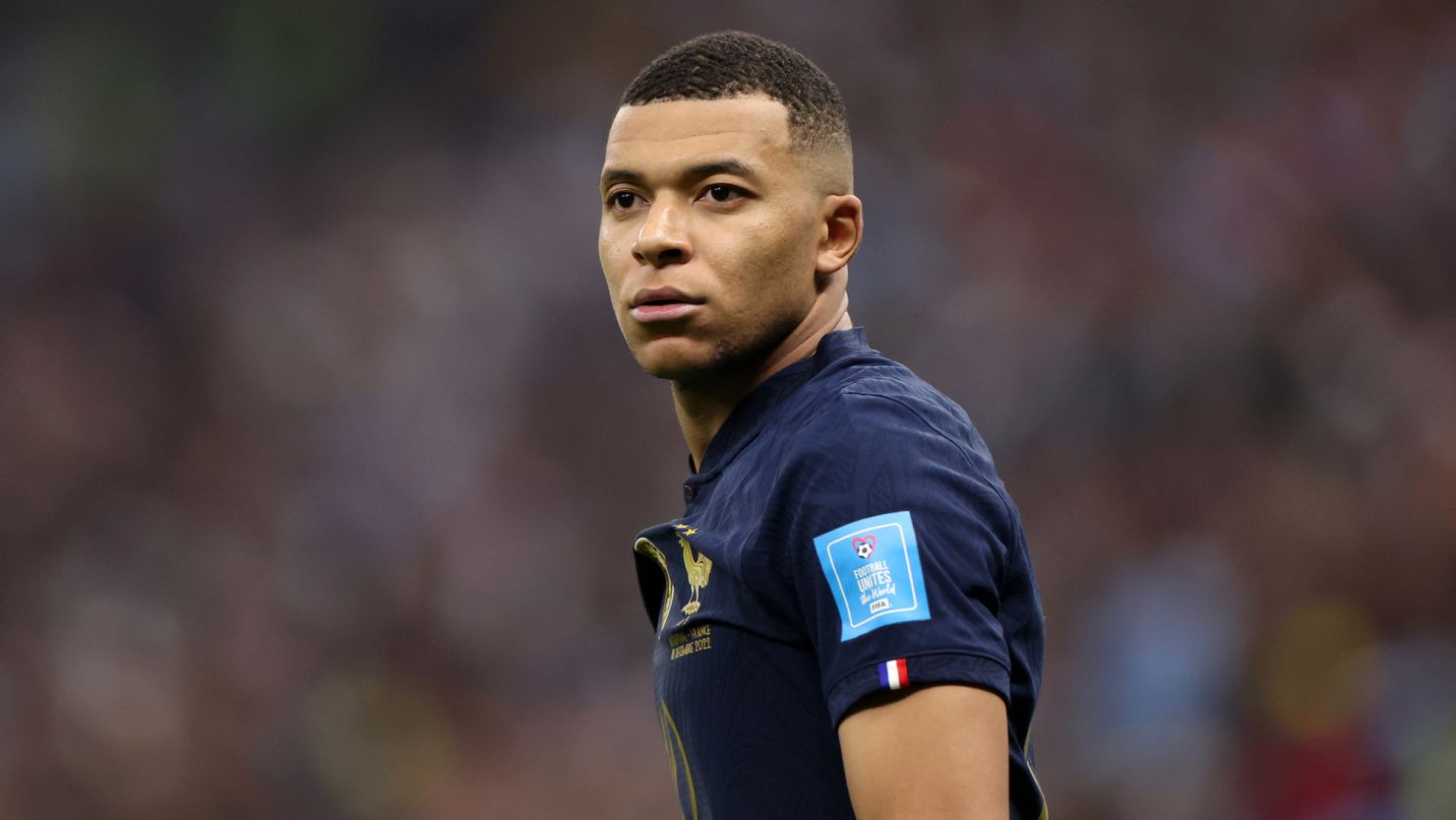Kylian Mbappe of France during the FIFA World Cup Qatar 2022.