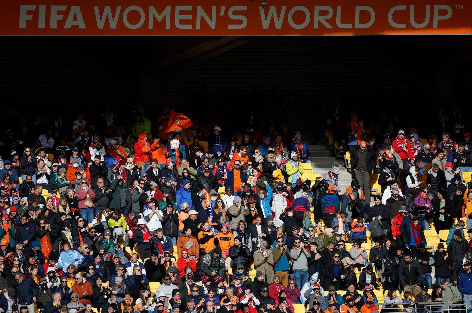 More than 27,000 fans attended the Netherlands-US match.