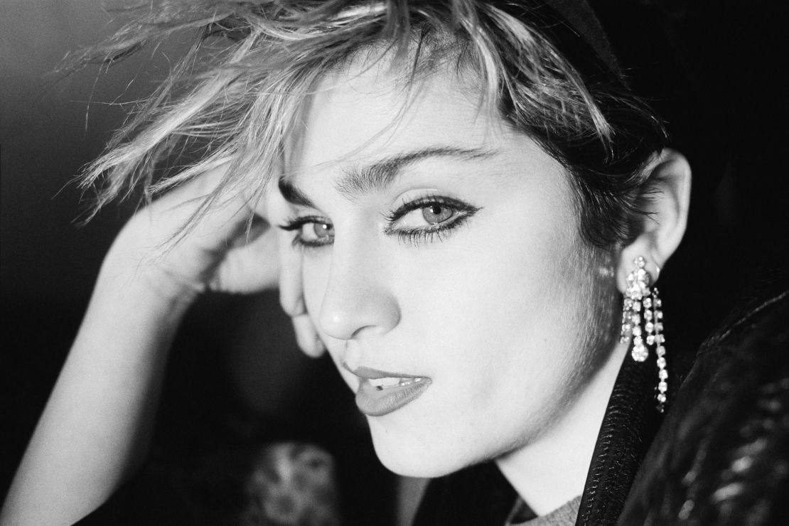 Madonna pictured in a loft on Canal Street, New York City, December 1982. 