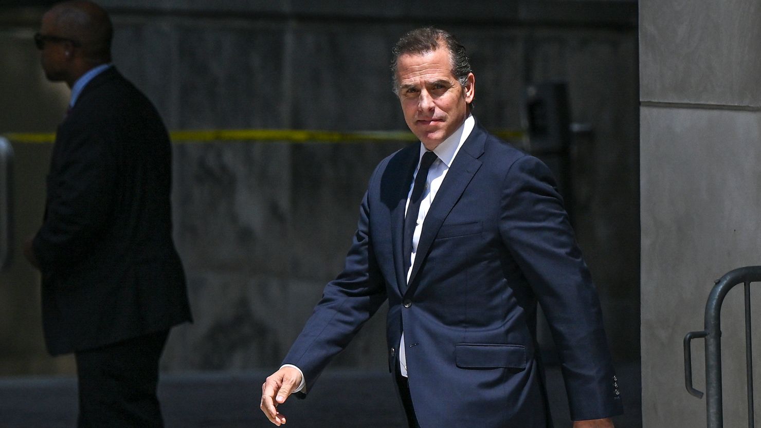 Hunter Biden leaves the US District Courthouse in Wilmington, Delaware, on Wednesday, July 26, 2023.