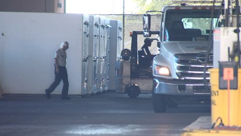 As the Phoenix area reaches nearly a month of extreme heat, the Maricopa County Medical Examiner's Office is preparing for the worst. Arizona's Family confirmed on Wednesday that the county brought in refrigerated containers and placed them in the parking garage at 4th and Madison avenues in downtown Phoenix, near the M.E.'s office. They'll be used as backup storage for bodies should the facility reach capacity. Right now, a county spokesman says the Medical Examiner's Office is over normal capacity, which is 224 bodies. They have a surge capacity that can hold up to 358 people. While they haven't reached that level yet, people in the M.E.'s office are working more hours. The coolers, if needed, can give them storage space to continue with a typical workflow. "While we typically see a surge in intakes to the Office of the Medical Examiner (OME) in July, this year has been worse than prior years," said Jason Berry, a Maricopa County spokesman. It's unclear how long the coolers will be at the parking garage.