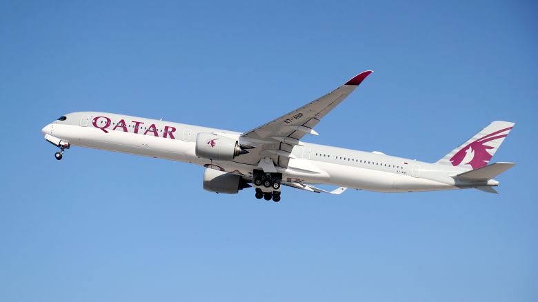 A Qatar Airways plane takes off at Hamad International Airport, as the country resumes international flights to Saudi Arabia, in Doha, Qatar January 11, 2021.