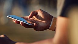 scrolling phone STOCK