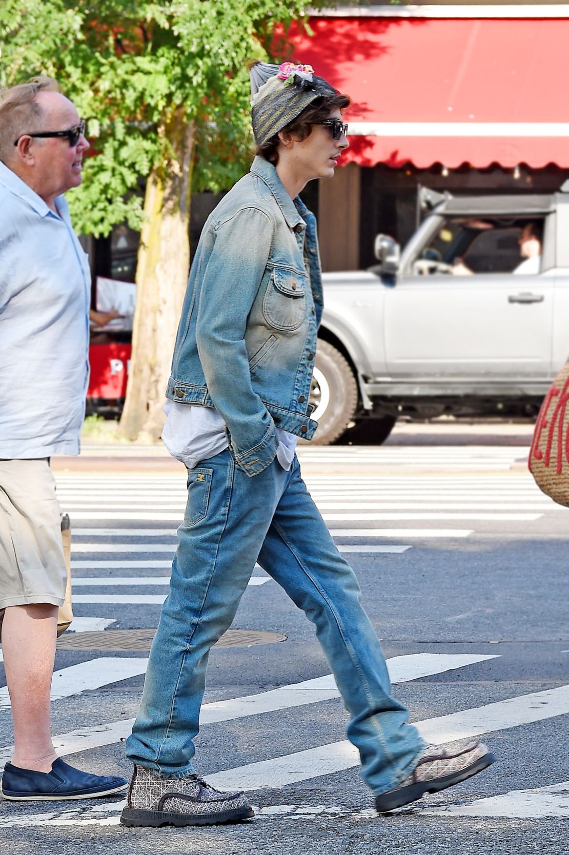 07/24/2023 EXCLUSIVE: Timothee Chalamet is spotted out in New York City. The 27 year old American actor who was dressed casually in a denim jacket paired with denim jeans was seen with famous rock n roll movement coach, Polly Bennett and dialect coach Tim Monich. Timothee is due to star in the upcoming Bob Dylan biopic.

VIDEO AVAILABLE

sales@theimagedirect.com Please byline:TheImageDirect.com

*EXCLUSIVE PLEASE EMAIL sales@theimagedirect.com FOR FEES BEFORE USE