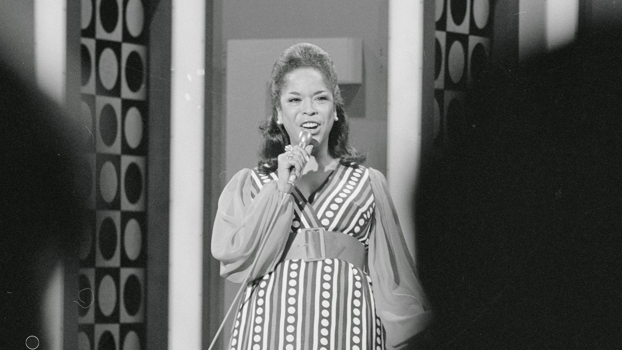 Singer Della Reese shown performing on her TV series, "The Della Reese Show" in 1969. 