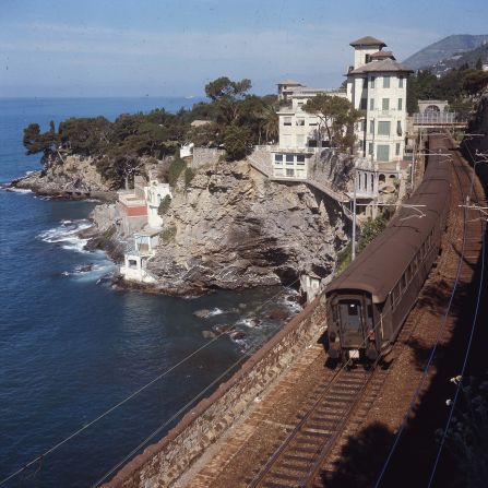 <strong>Train with a view: </strong>The Genoa-Ventimiglia line in 1973.