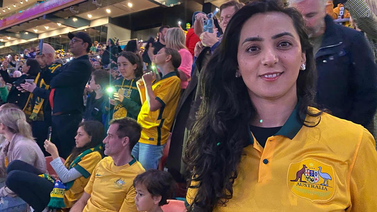 Khalida Popal reunited with the Afghan women's national team in Australia this week to attend the World Cup match in Brisbane on July 27, 2023.