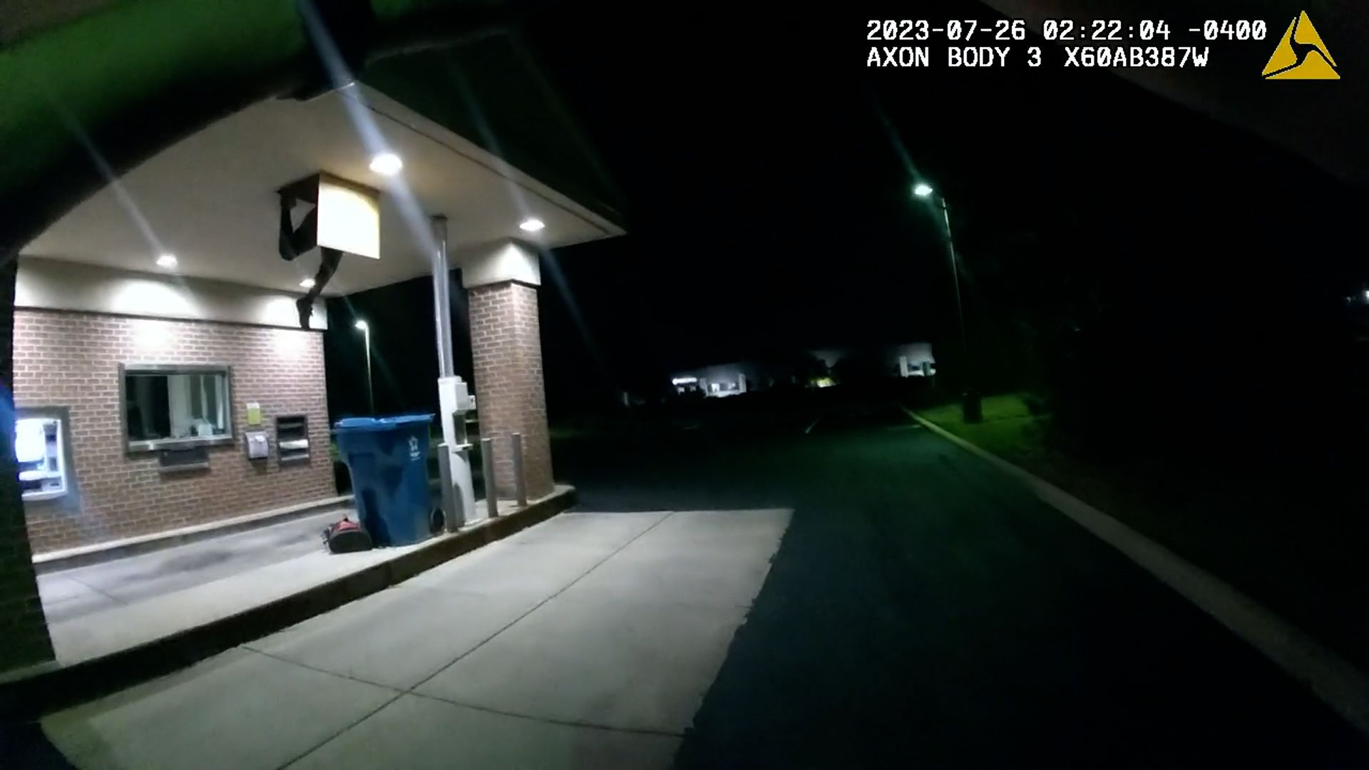 Bank robbery suspect drops out of ceiling and into recycling bin before he's arrested, police say