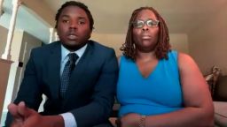 Jadarrius Rose, left, speaks during an interview with CNN alongside his mother Carla Jones.