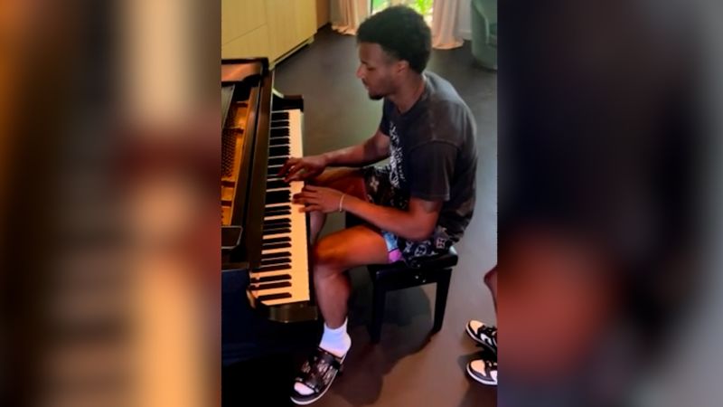 Video: Bronny James plays piano days after cardiac arrest | CNN