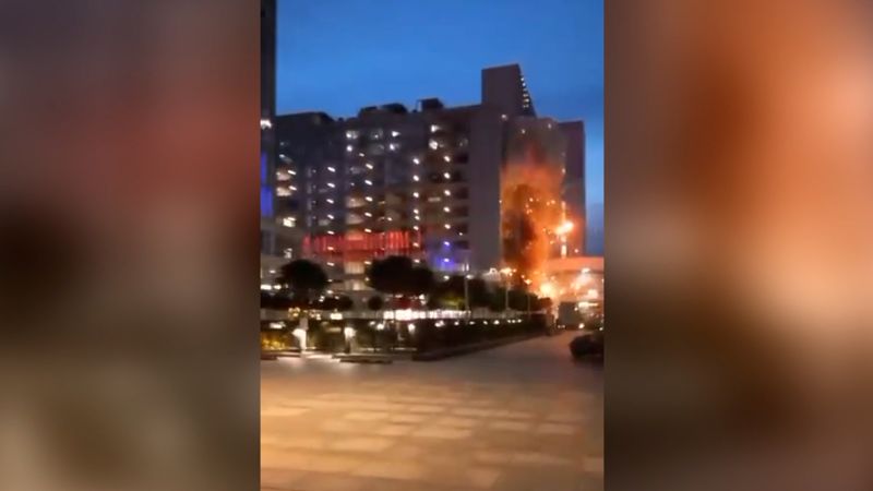 Watch: Witness video captures drone attack in Moscow | CNN