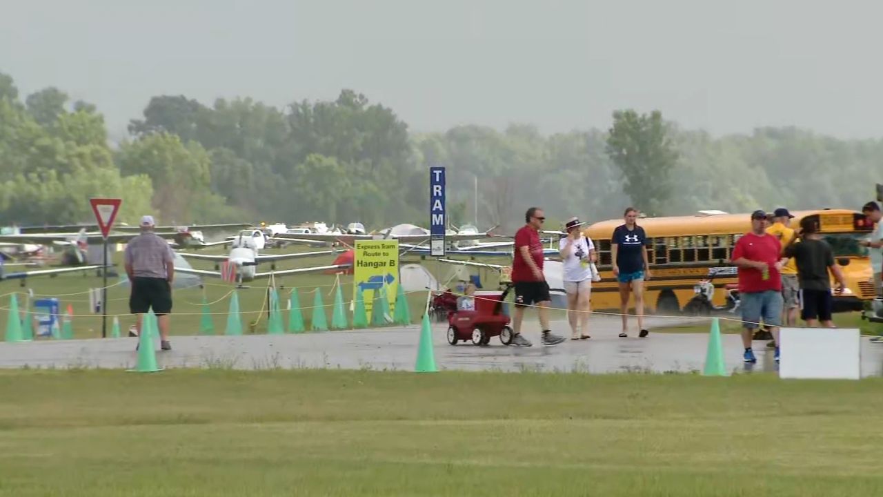 The AirVenture convention is a multiday event.