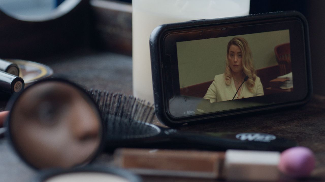 Amber Heard seen in court footage included in the 'Depp v. Heard' Netflix docu-series trailer. 