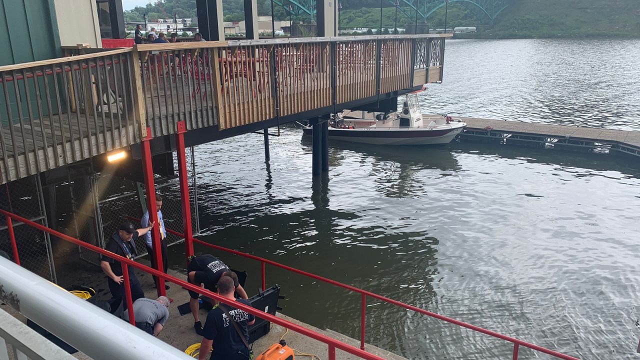 The Knoxville Police Department shared this photo on July 25, 2022, saying they were searching for a man who went into the river.