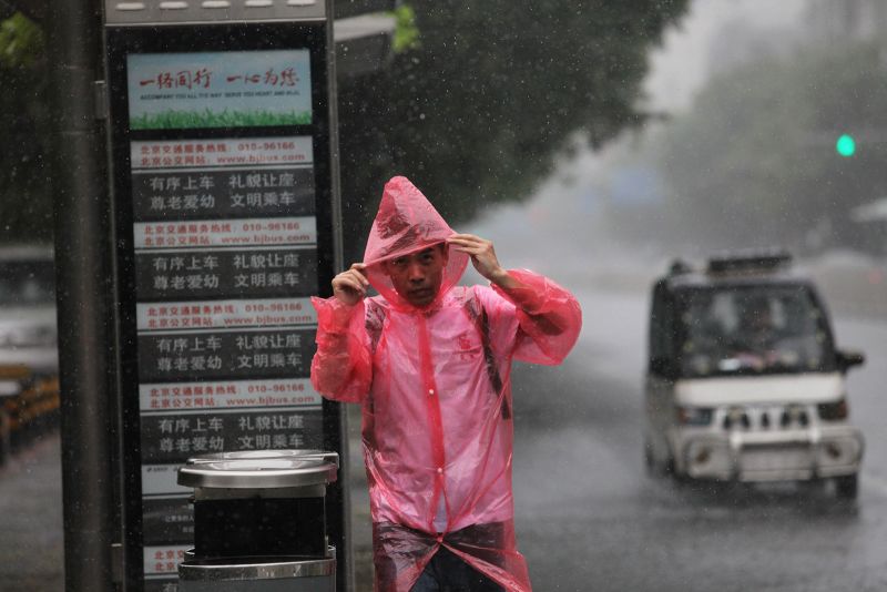 Typhoon Doksuri and Khanun: Thousands in China flee homes as one