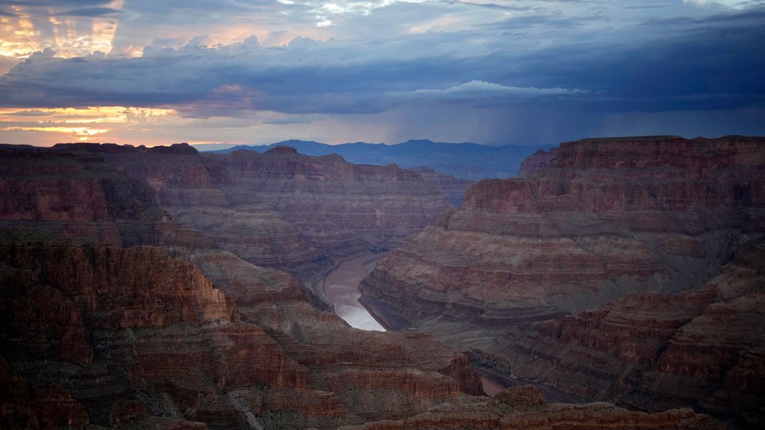 The Colorado River flows through the Grand Canyon on the Hualapai reservation.