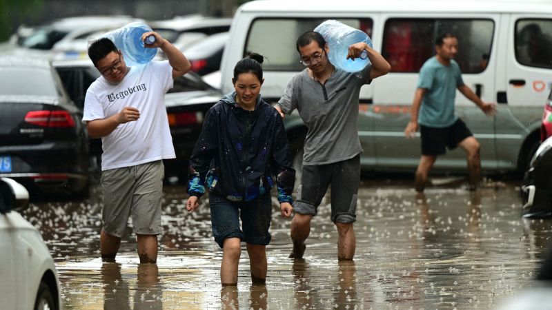 Thousands Of People Evacuated In Beijing Due To Typhoon Doksuri | CNN