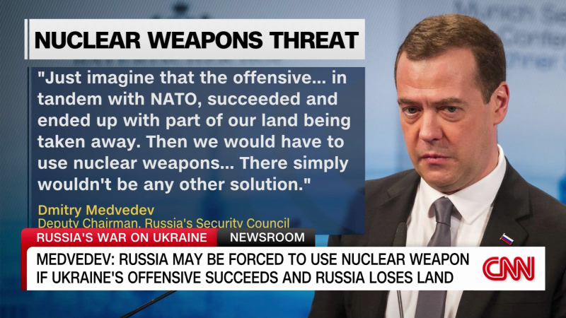 Medvedev Mentions Nuke Retaliation If Russia Loses Territory | CNN